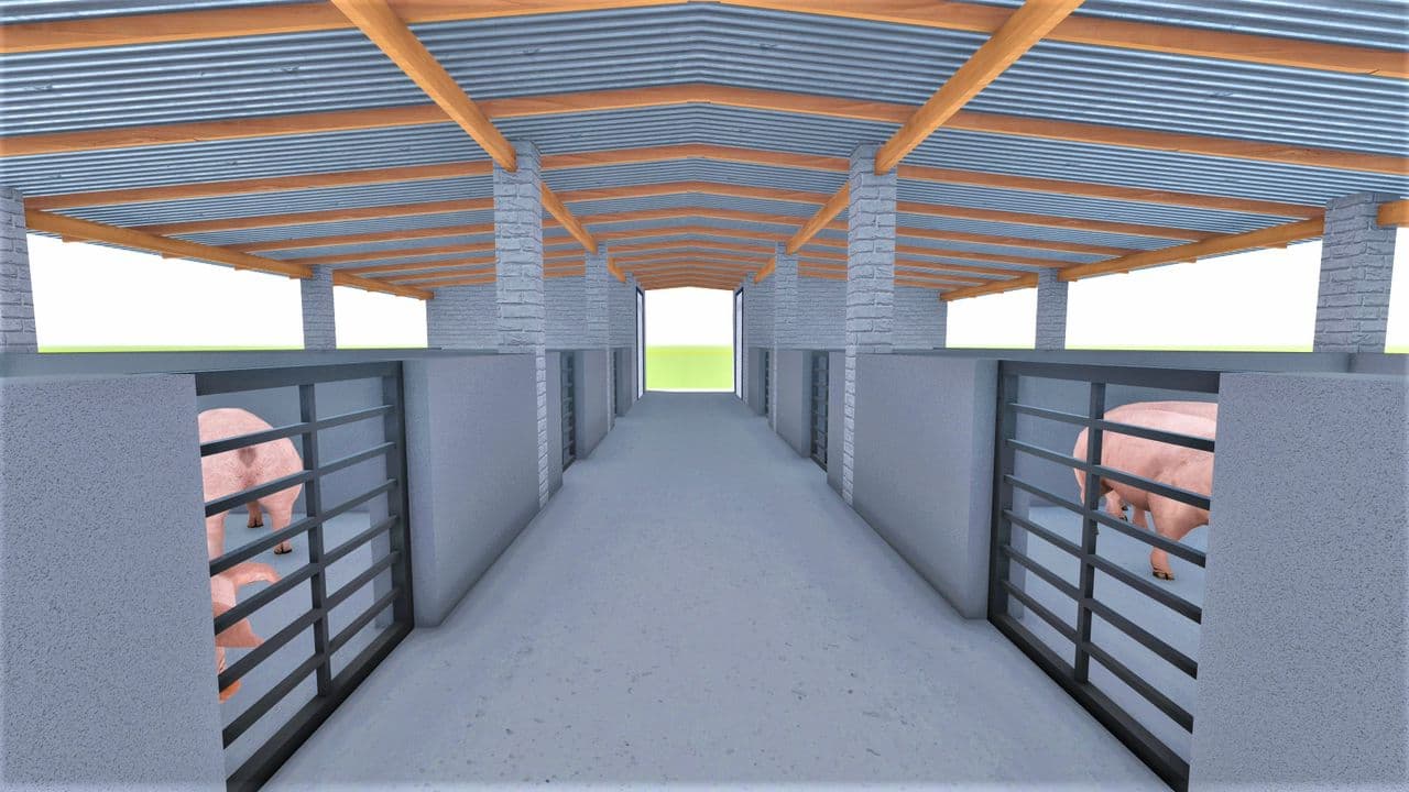 Pig Sty Pen Design Plan 5