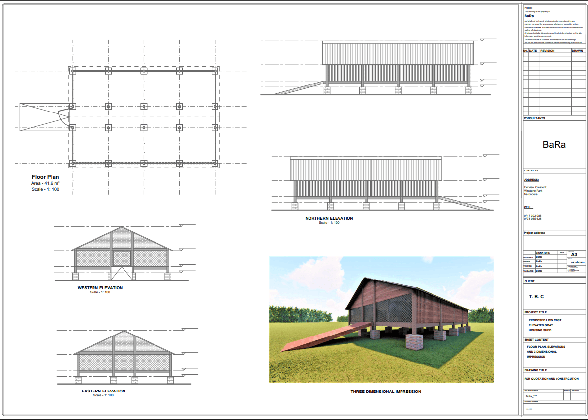 Goat Pen Design Plan 5